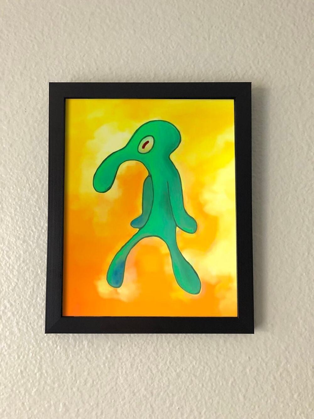 Bold and Brash Squidward Wall Art